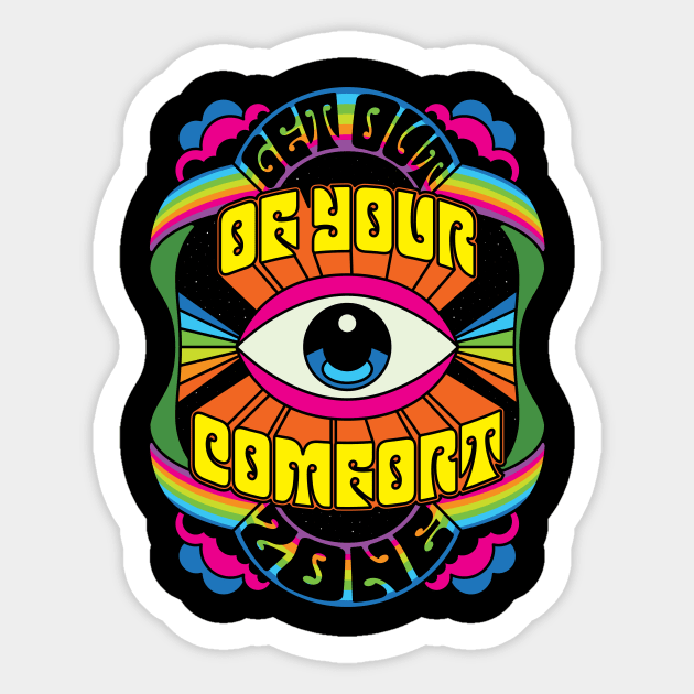 Get out of your comfort Zone Sticker by Thisisblase